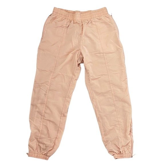 TNA Aritzia Women's Pastel Mute Peach Track Windbreaker Sport Pants Joggers L - Picture 1 of 8